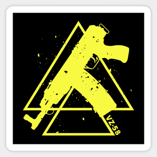 Yellow Triangles Assault rifle VZ-58 Sticker